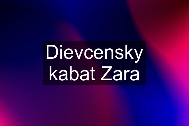 Dievcensky kabat Zara