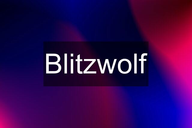 Blitzwolf