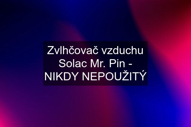 Zvlhčovač vzduchu Solac Mr. Pin - NIKDY NEPOUŽITÝ