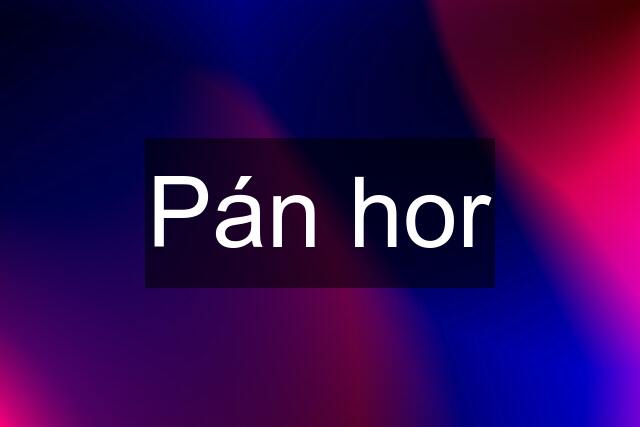 Pán hor