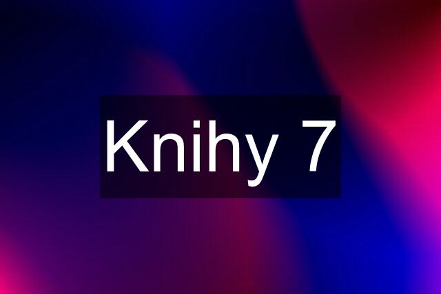 Knihy 7