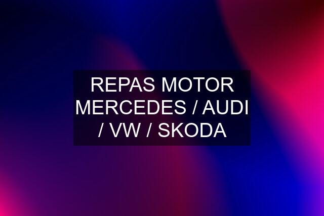 REPAS MOTOR MERCEDES / AUDI / VW / SKODA