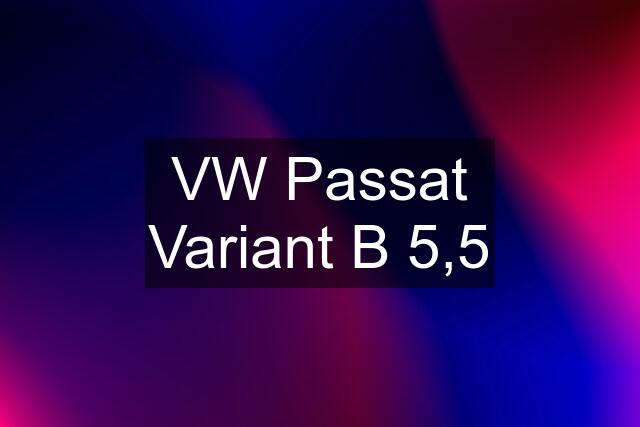 VW Passat Variant B 5,5