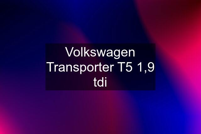 Volkswagen Transporter T5 1,9 tdi