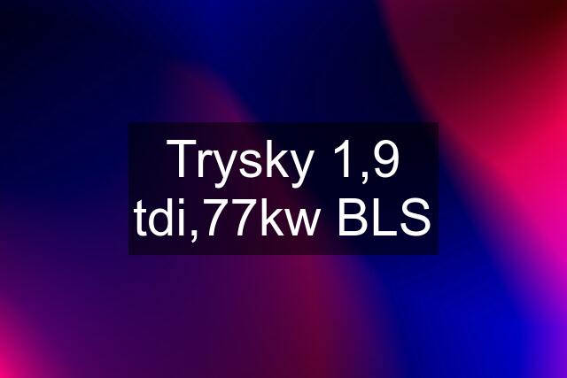 Trysky 1,9 tdi,77kw BLS