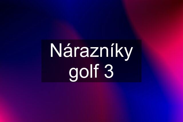 Nárazníky golf 3