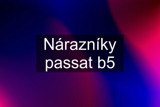 Nárazníky passat b5