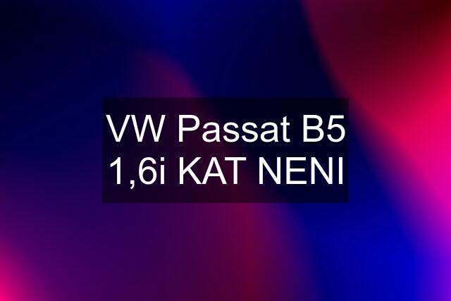 VW Passat B5 1,6i KAT NENI