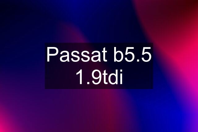 Passat b5.5 1.9tdi
