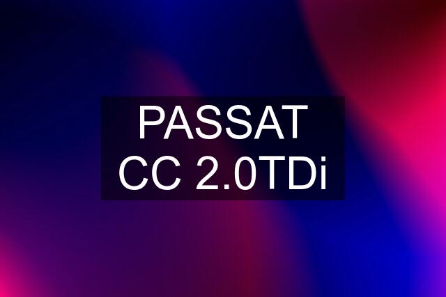 PASSAT CC 2.0TDi