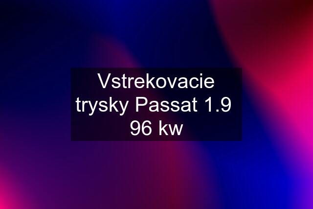 Vstrekovacie trysky Passat 1.9  96 kw