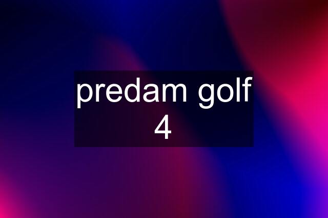 predam golf 4