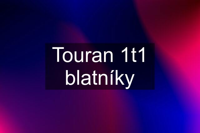 Touran 1t1 blatníky