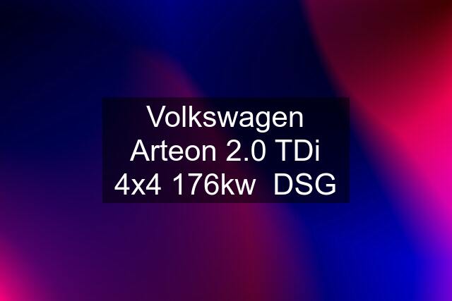 Volkswagen Arteon 2.0 TDi 4x4 176kw  DSG