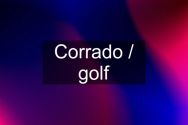 Corrado / golf