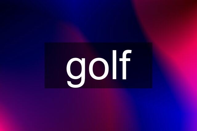 golf