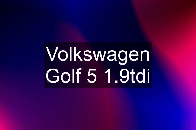 Volkswagen Golf 5 1.9tdi