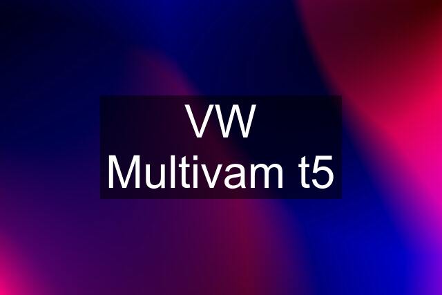 VW Multivam t5