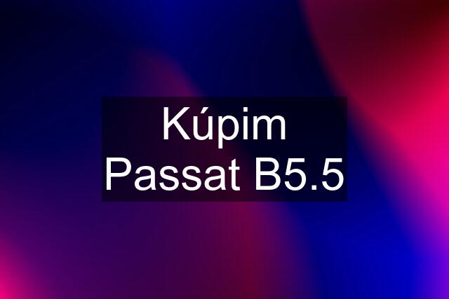Kúpim Passat B5.5