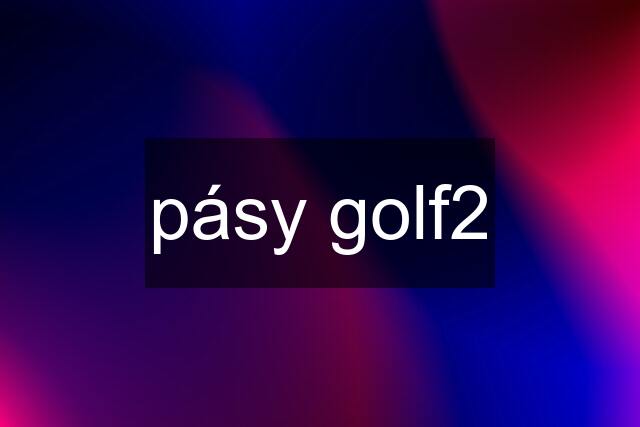 pásy golf2