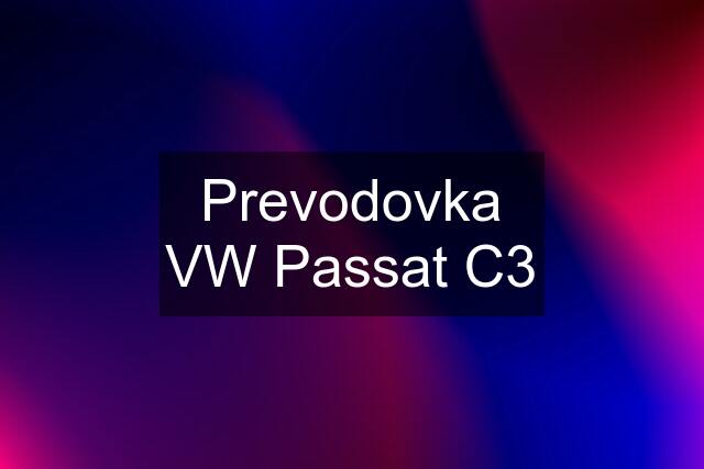 Prevodovka VW Passat C3