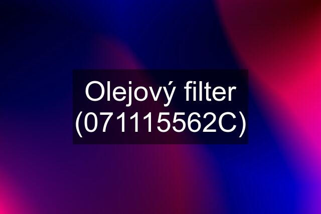 Olejový filter (071115562C)