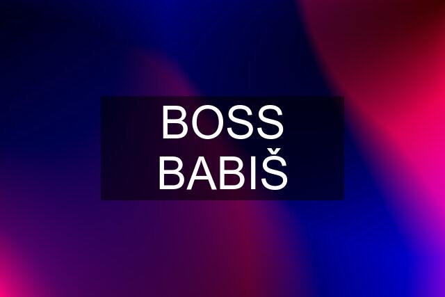 BOSS BABIŠ