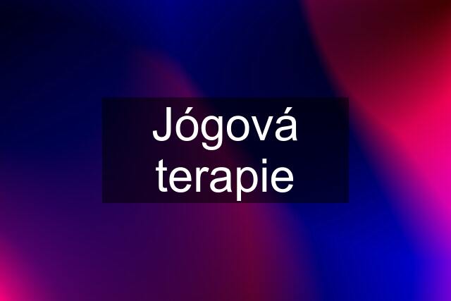 Jógová terapie