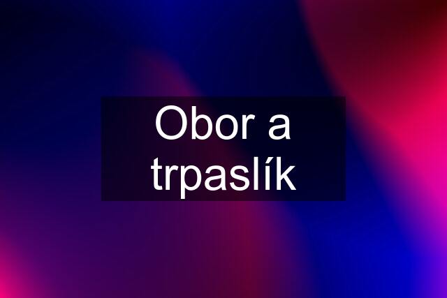 Obor a trpaslík