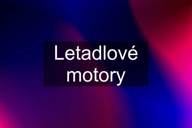 Letadlové motory