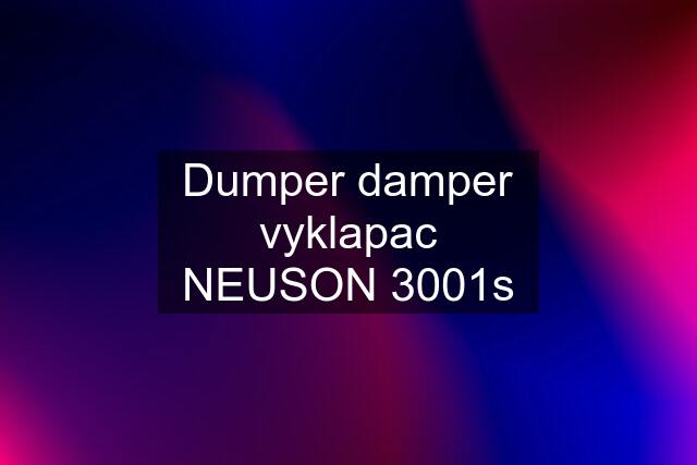 Dumper damper vyklapac NEUSON 3001s