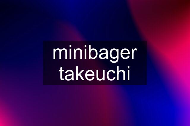 minibager takeuchi