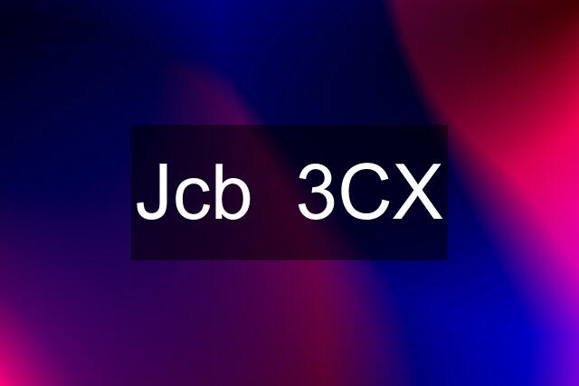 Jcb  3CX