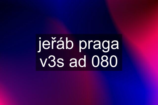 jeřáb praga v3s ad 080