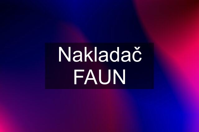 Nakladač FAUN