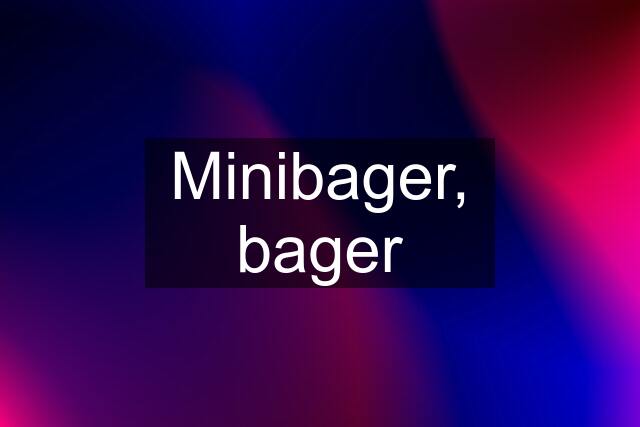 Minibager, bager