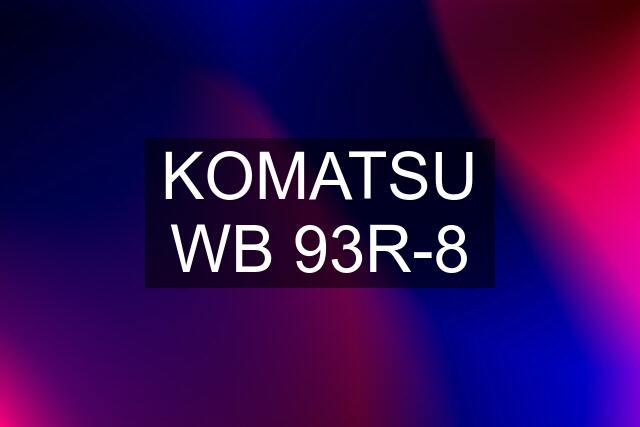 KOMATSU WB 93R-8
