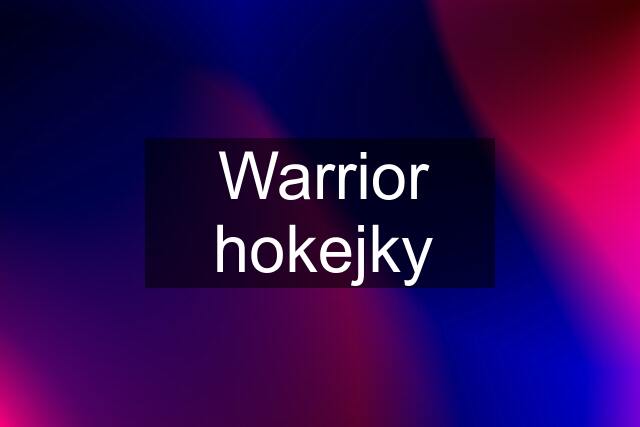 Warrior hokejky