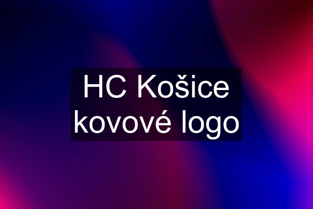 HC Košice kovové logo