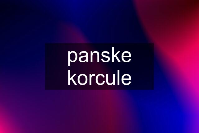 panske korcule