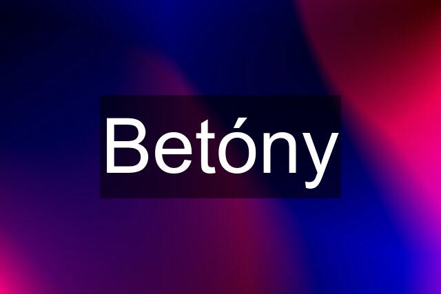 Betóny