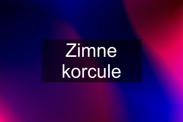 Zimne korcule