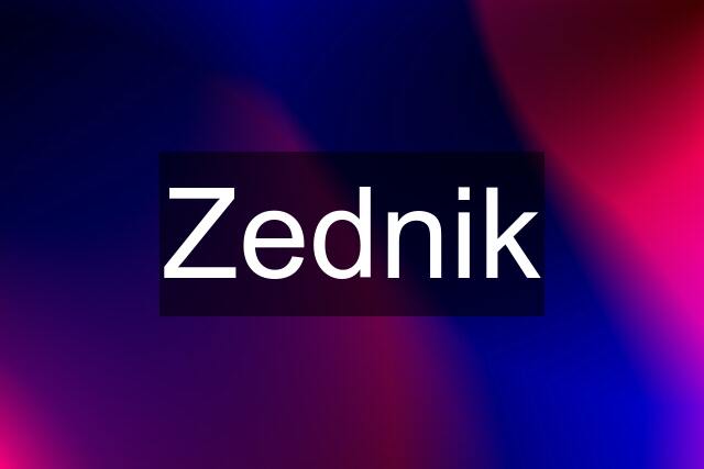 Zednik