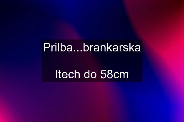 Prilba...brankarska  Itech do 58cm