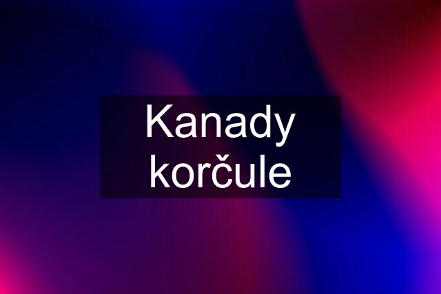 Kanady korčule