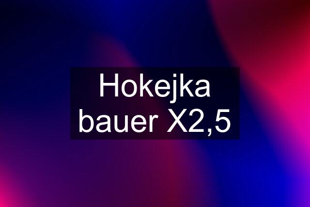 Hokejka bauer X2,5