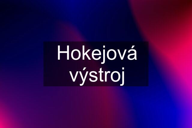 Hokejová výstroj