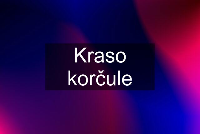 Kraso korčule