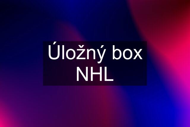 Úložný box NHL