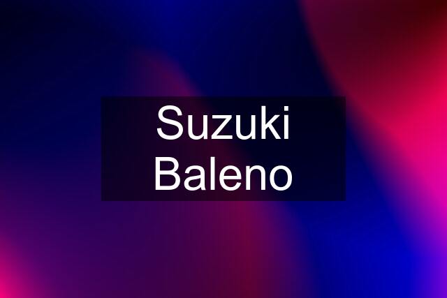 Suzuki Baleno